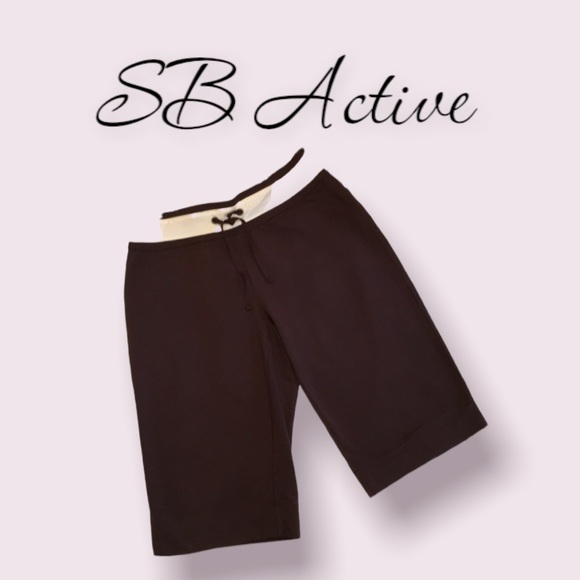 SB Active Pants & Jumpsuits Sb Active Wide Leg Brown Capris Size L